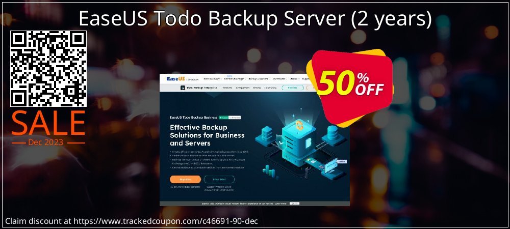 EaseUS Todo Backup Server - 2 years  coupon on National Walking Day deals