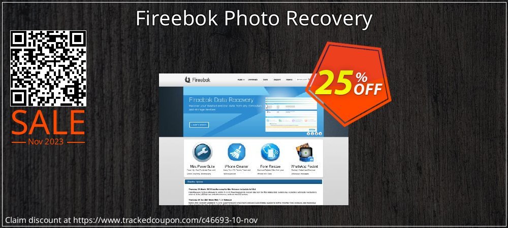 Get 25% OFF Fireebok Photo Recovery offering sales
