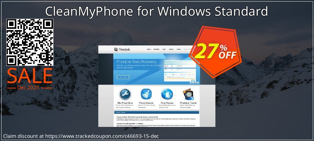 CleanMyPhone for Windows Standard coupon on National Walking Day sales