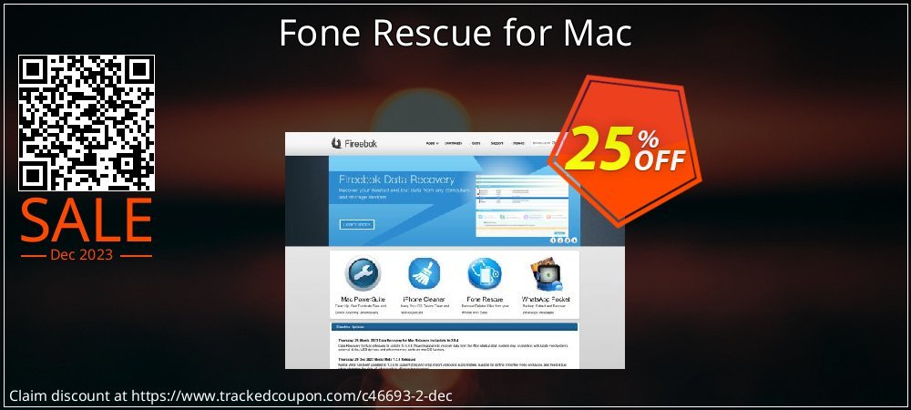 Fone Rescue for Mac coupon on April Fools' Day offering sales