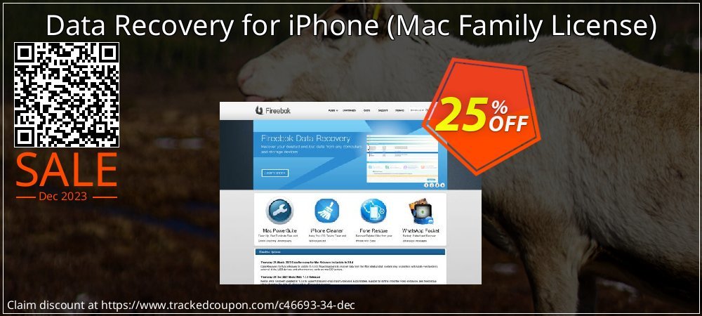 Data Recovery for iPhone - Mac Family License  coupon on Tell a Lie Day deals