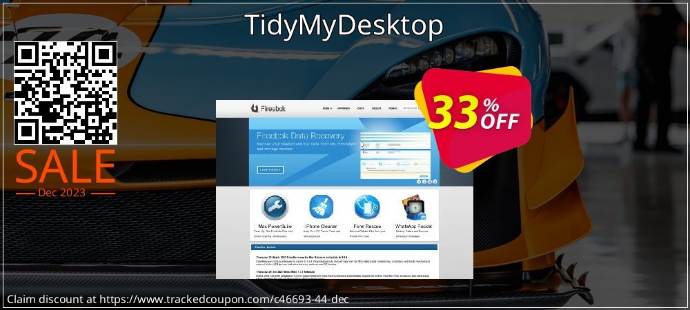 TidyMyDesktop coupon on Tell a Lie Day offer