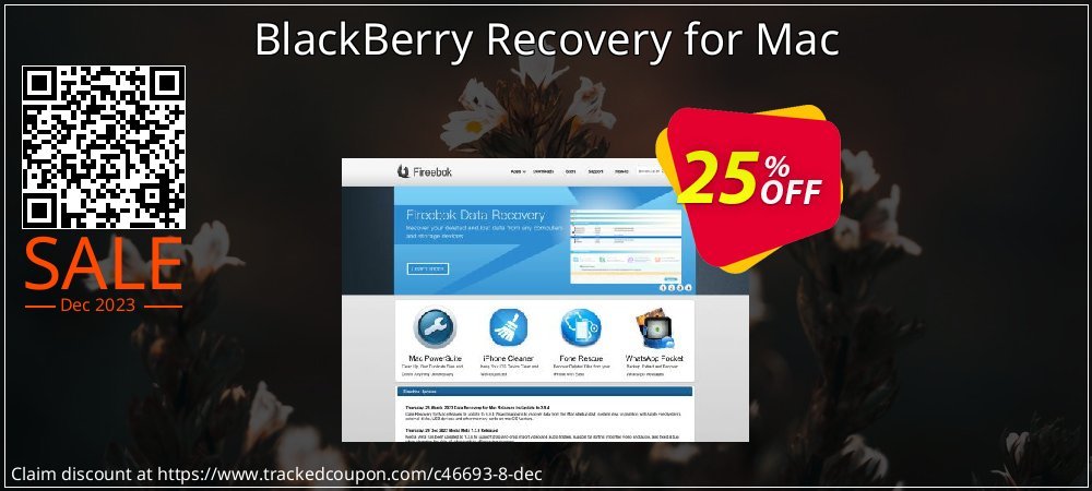 BlackBerry Recovery for Mac coupon on Easter Day offer