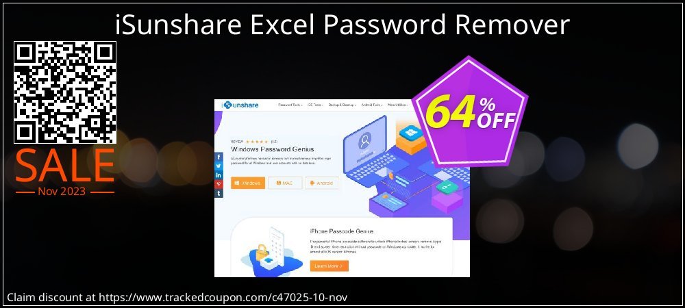 iSunshare Excel Password Remover coupon on National Walking Day discount