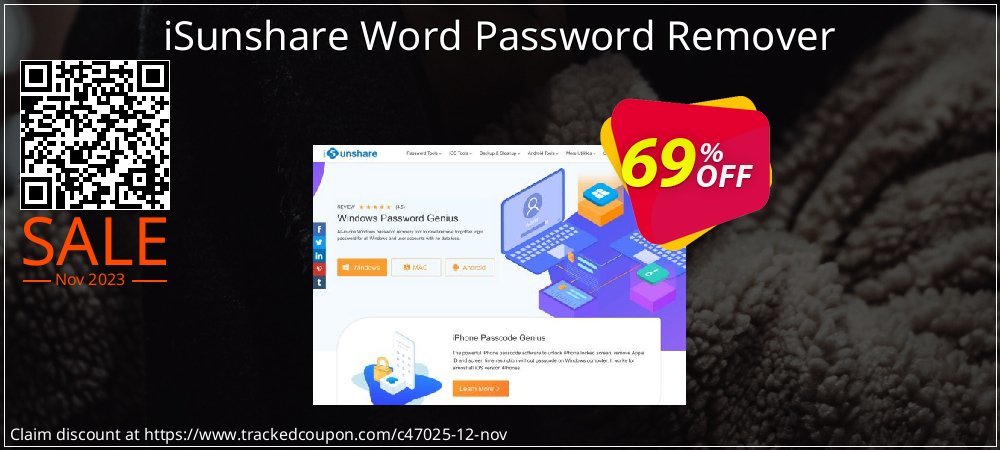 iSunshare Word Password Remover coupon on April Fools' Day offering sales