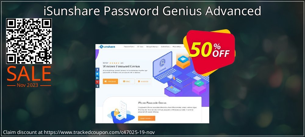 iSunshare Password Genius Advanced coupon on April Fools' Day offer
