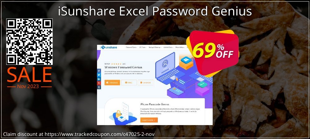 iSunshare Excel Password Genius coupon on Working Day offering sales