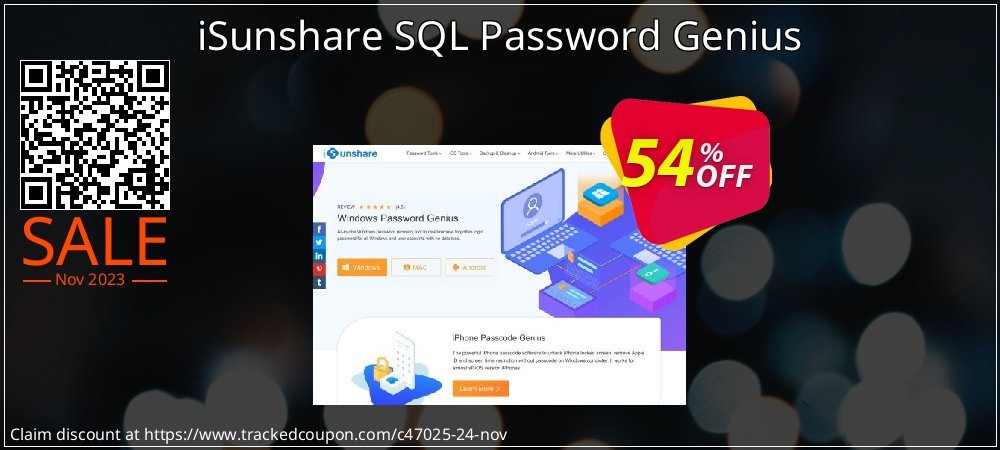 iSunshare SQL Password Genius coupon on Tell a Lie Day promotions