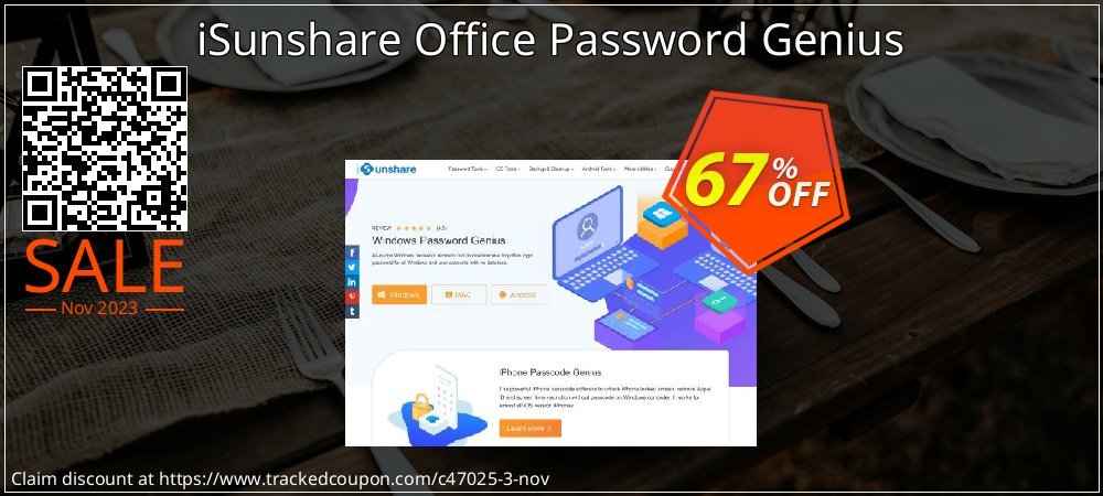 iSunshare Office Password Genius coupon on Easter Day offering sales