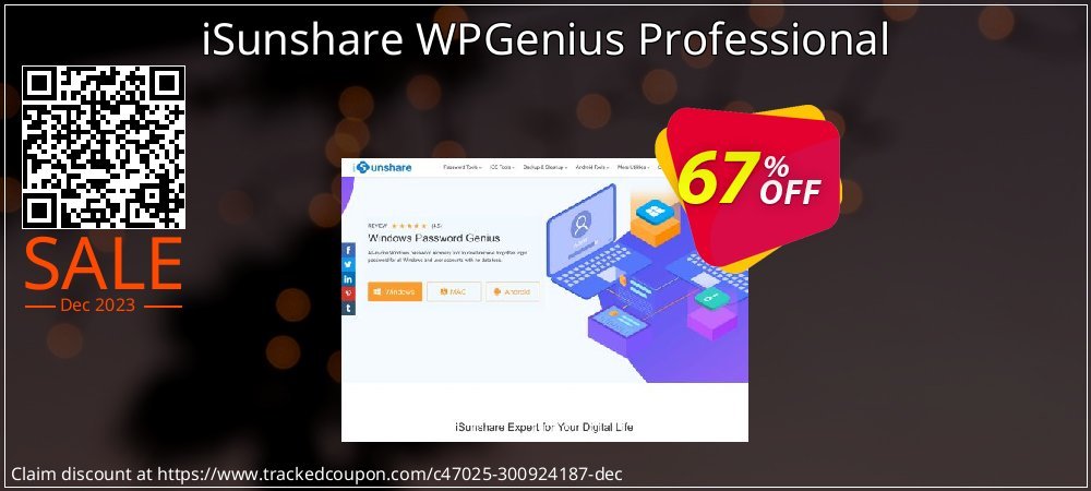 iSunshare WPGenius Professional coupon on New Year's Day promotions