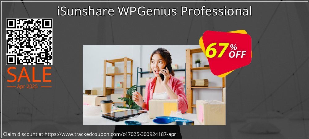 iSunshare WPGenius Professional coupon on April Fools' Day sales