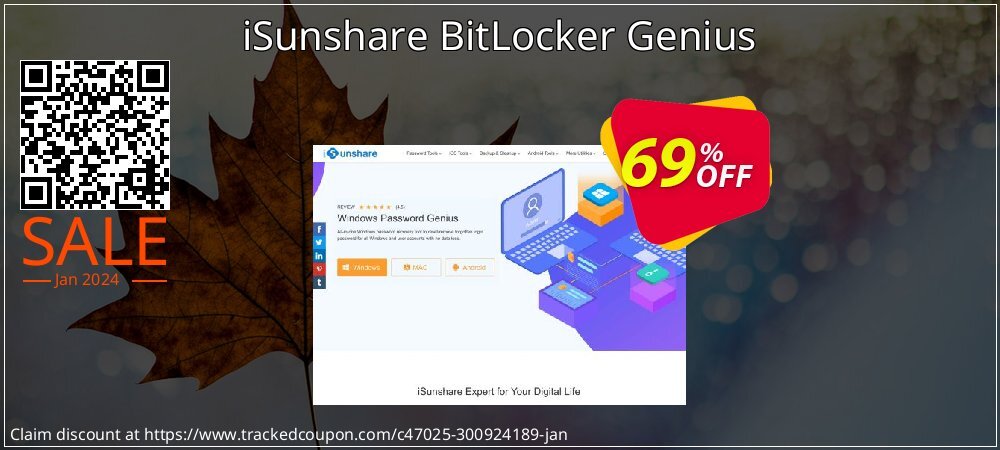 iSunshare BitLocker Genius coupon on World Oceans Day offering discount