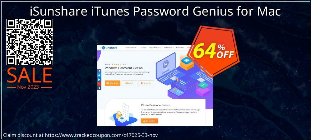 iSunshare iTunes Password Genius for Mac coupon on Constitution Memorial Day sales