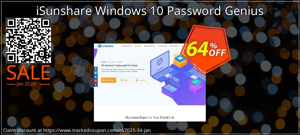 iSunshare Windows 10 Password Genius coupon on Tell a Lie Day sales