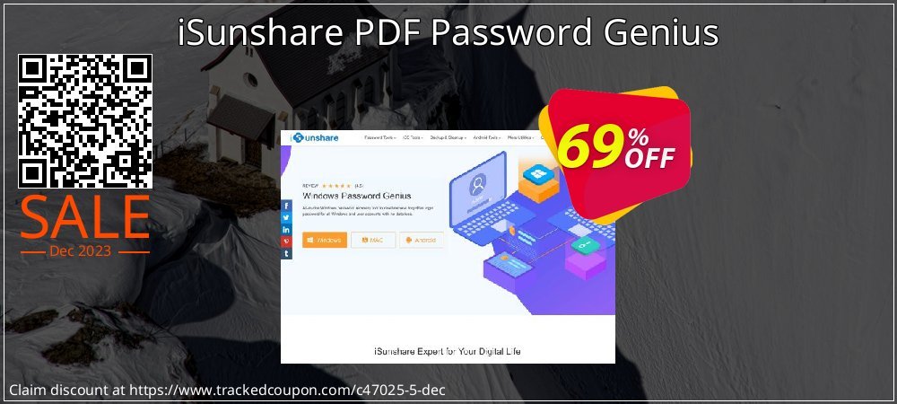 iSunshare PDF Password Genius coupon on National Walking Day discounts