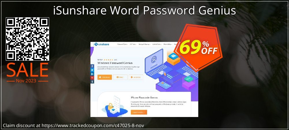 iSunshare Word Password Genius coupon on Easter Day deals