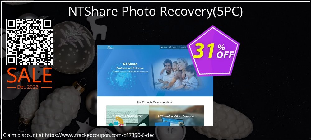 NTShare Photo Recovery - 5PC  coupon on World Party Day sales