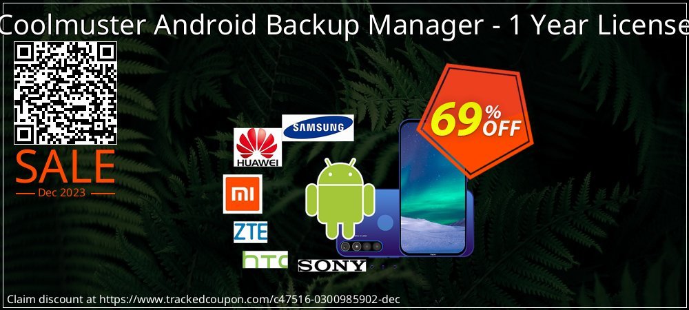 Get 67% OFF Coolmuster Android Backup Manager - 1 Year License offering sales