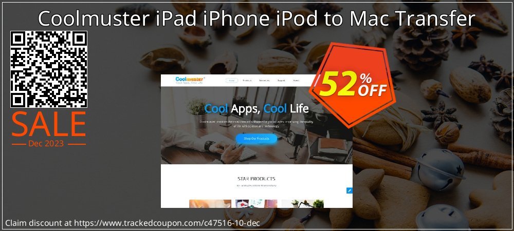 Coolmuster iPad iPhone iPod to Mac Transfer coupon on End year discounts