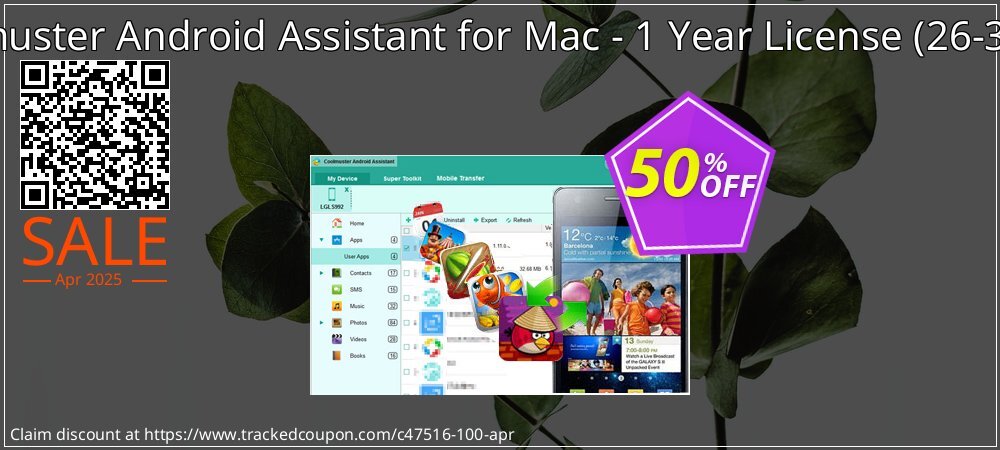 Coolmuster Android Assistant for Mac - 1 Year License - 26-30PCs  coupon on Mother Day sales