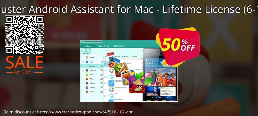 Coolmuster Android Assistant for Mac - Lifetime License - 10 PCs  coupon on April Fools' Day deals