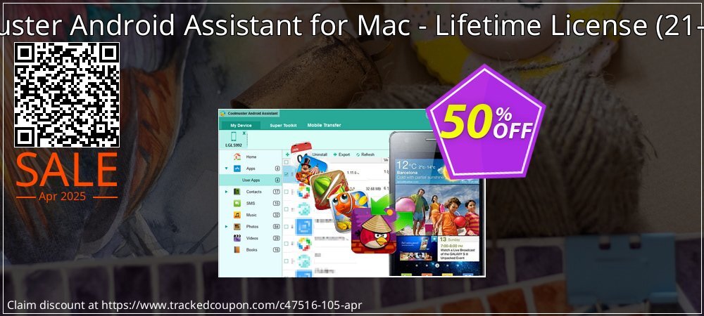 Coolmuster Android Assistant for Mac - Lifetime License - 21-25PCs  coupon on Mother Day offering sales