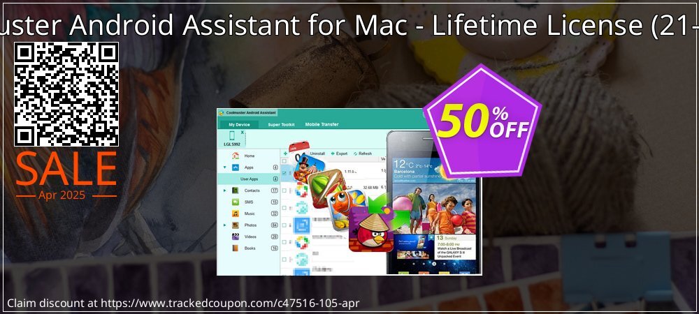 Coolmuster Android Assistant for Mac - Lifetime License - 25 PCs  coupon on National Walking Day offering discount