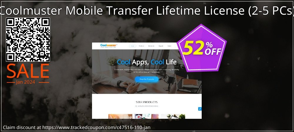 Coolmuster Mobile Transfer Lifetime License - 2-5 PCs  coupon on National Walking Day sales