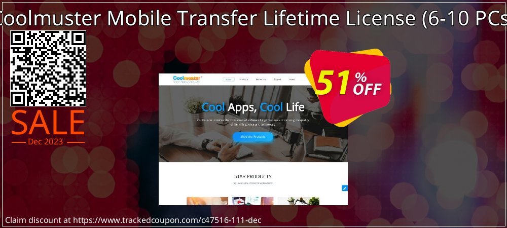 Coolmuster Mobile Transfer Lifetime License - 6-10 PCs  coupon on World Party Day deals