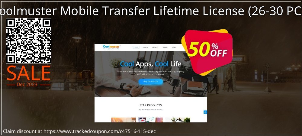 Coolmuster Mobile Transfer Lifetime License - 26-30 PCs  coupon on National Walking Day offering sales