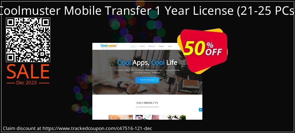Coolmuster Mobile Transfer 1 Year License - 21-25 PCs  coupon on Thanksgiving Day sales