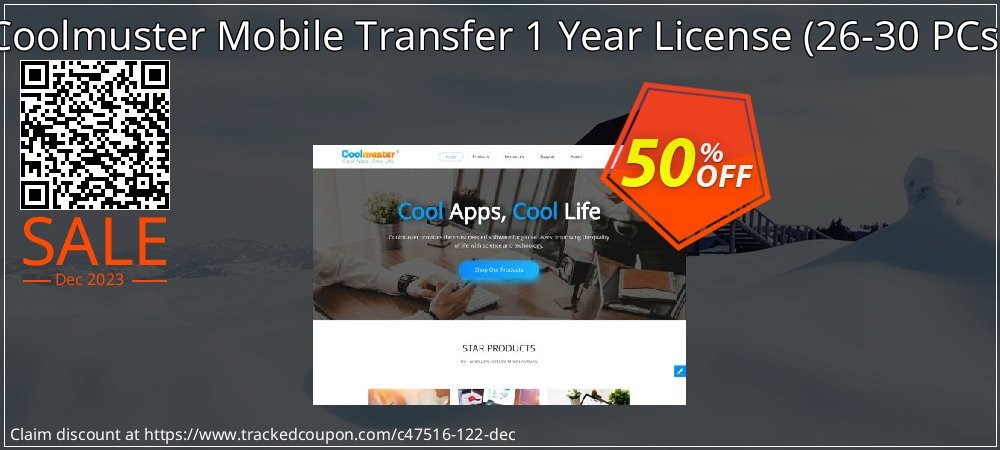 Coolmuster Mobile Transfer 1 Year License - 26-30 PCs  coupon on April Fools' Day discount