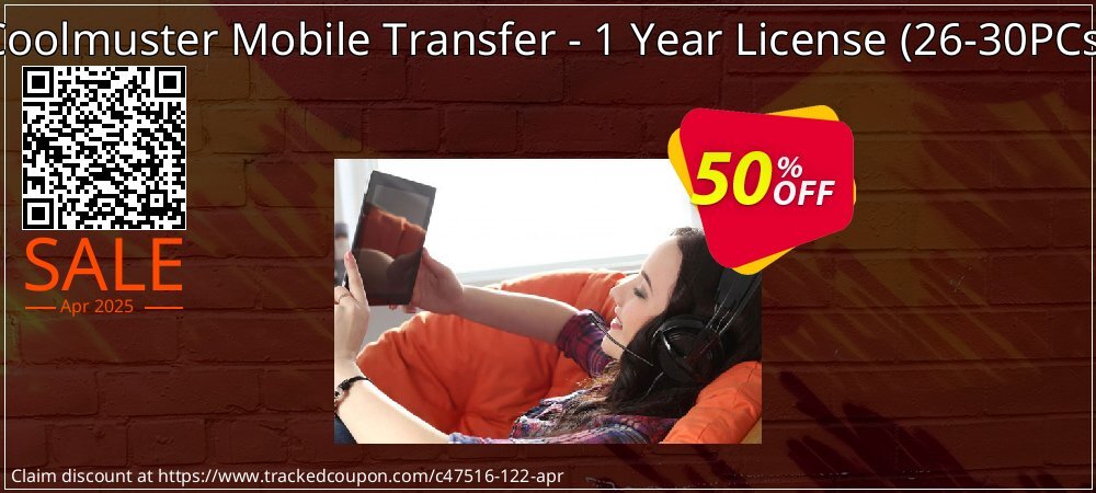 Coolmuster Mobile Transfer 1 Year License - 26-30 PCs  coupon on April Fools' Day discount