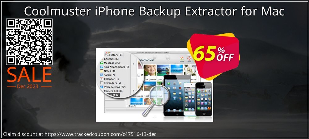 Get 65% OFF Coolmuster iPhone Backup Extractor for Mac offering discount