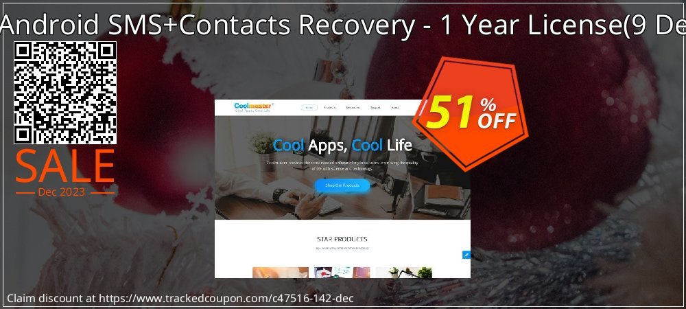 Coolmuster Android SMS+Contacts Recovery - 1 Year License - 9 Devices, 3 PCs  coupon on April Fools' Day offering sales