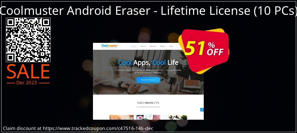 Coolmuster Android Eraser - Lifetime License - 10 PCs  coupon on World Party Day sales