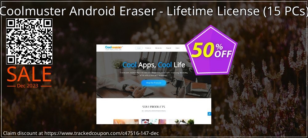 Coolmuster Android Eraser - Lifetime License - 15 PCs  coupon on April Fools' Day deals