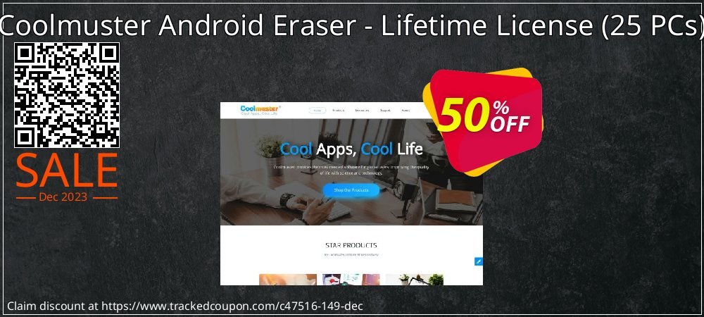 Coolmuster Android Eraser - Lifetime License - 25 PCs  coupon on Tell a Lie Day discount