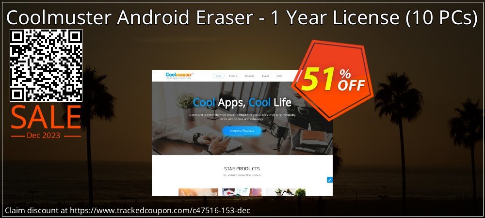 Coolmuster Android Eraser - 1 Year License - 10 PCs  coupon on Easter Day discounts
