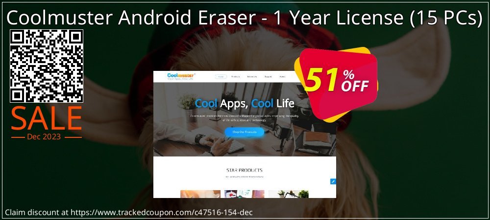 Coolmuster Android Eraser - 1 Year License - 15 PCs  coupon on Tell a Lie Day promotions
