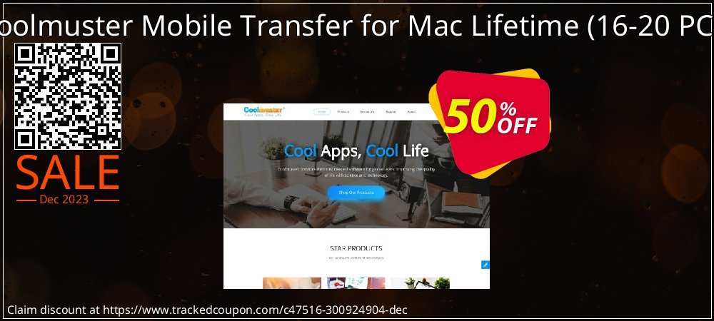 Coolmuster Mobile Transfer for Mac Lifetime - 16-20 PCs  coupon on National Smile Day discount
