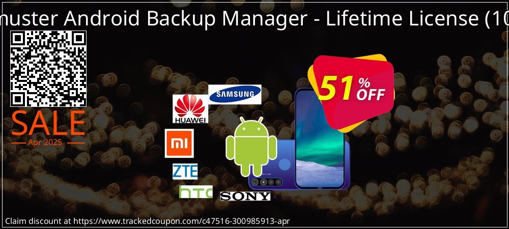 Coolmuster Android Backup Manager - Lifetime License - 10 PCs  coupon on Easter Day sales