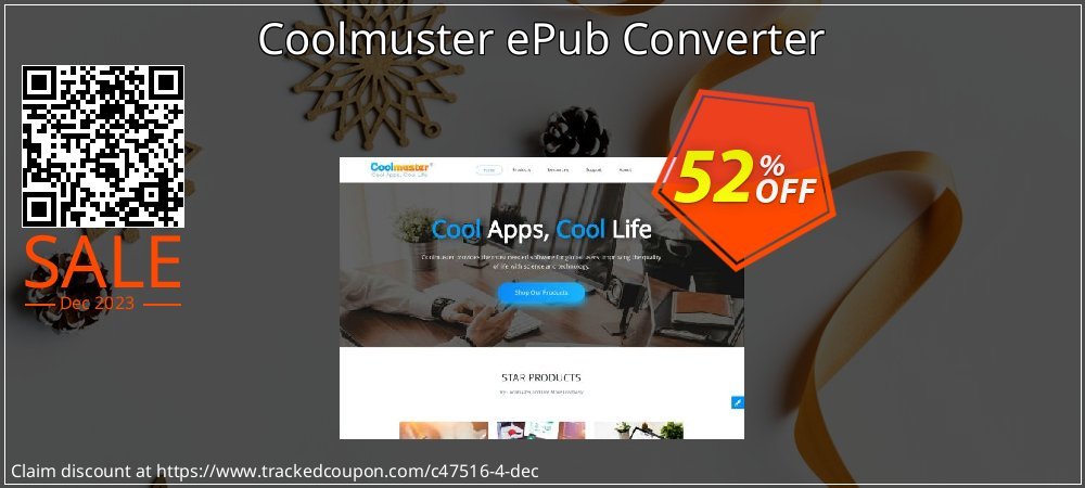 Get 50% OFF Coolmuster ePub Converter promotions