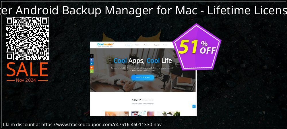 Coolmuster Android Backup Manager for Mac - Lifetime License - 10 PCs  coupon on National Walking Day discounts