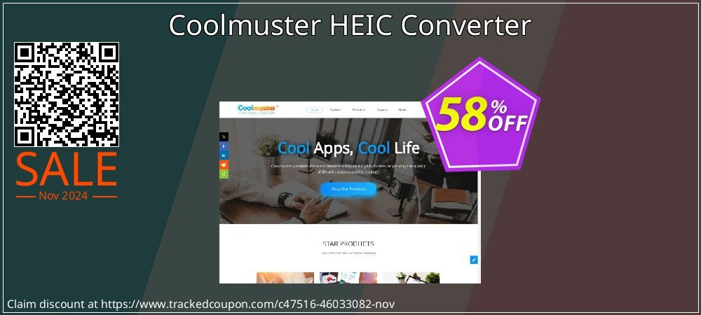 Coolmuster HEIC Converter - 1 Year License - 1 PC  coupon on Working Day discounts