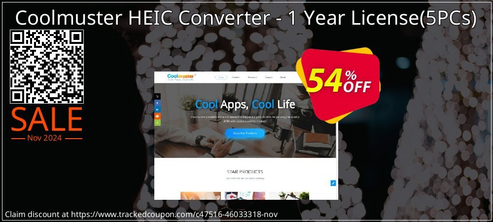 Coolmuster HEIC Converter - 1 Year License - 5PCs  coupon on Constitution Memorial Day sales
