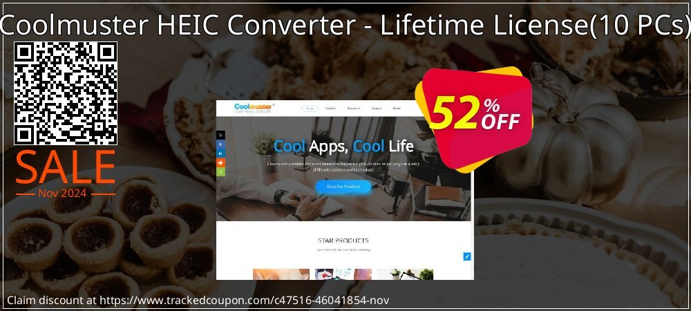 Coolmuster HEIC Converter - Lifetime License - 10 PCs  coupon on World Password Day offering discount