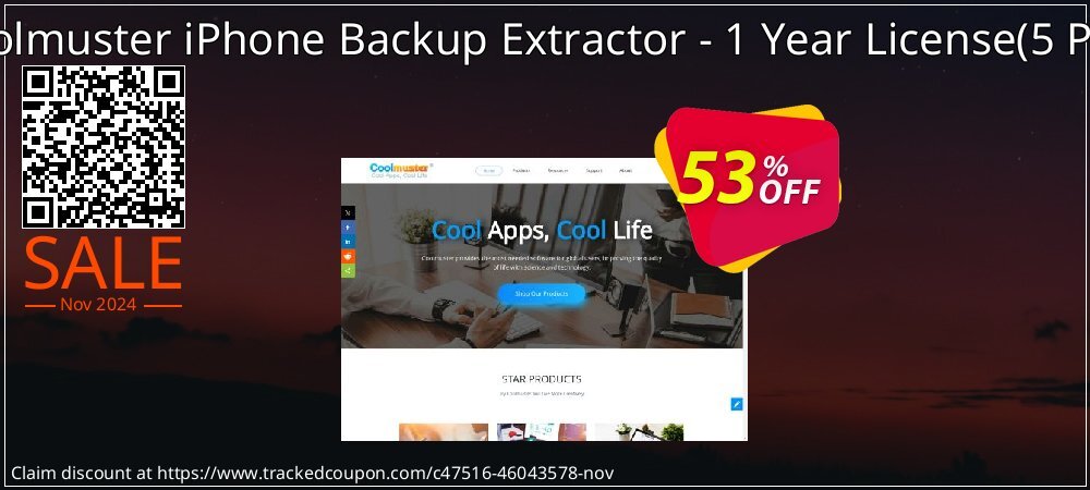 Coolmuster iPhone Backup Extractor - 1 Year License - 5 PCs  coupon on Constitution Memorial Day sales