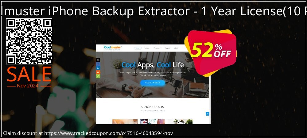 Coolmuster iPhone Backup Extractor - 1 Year License - 10 PCs  coupon on World Password Day discounts