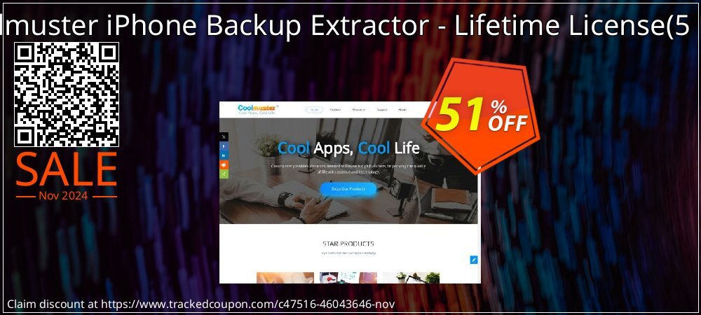 Coolmuster iPhone Backup Extractor - Lifetime License - 5 PCs  coupon on National Loyalty Day offering sales